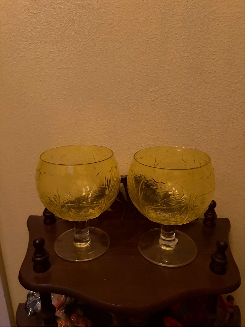 Sigma Beauty Yellow Textured Goblet-Style Drinkware Pair